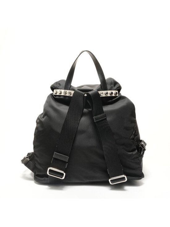 Prada Backpack Nylon Studs Leather